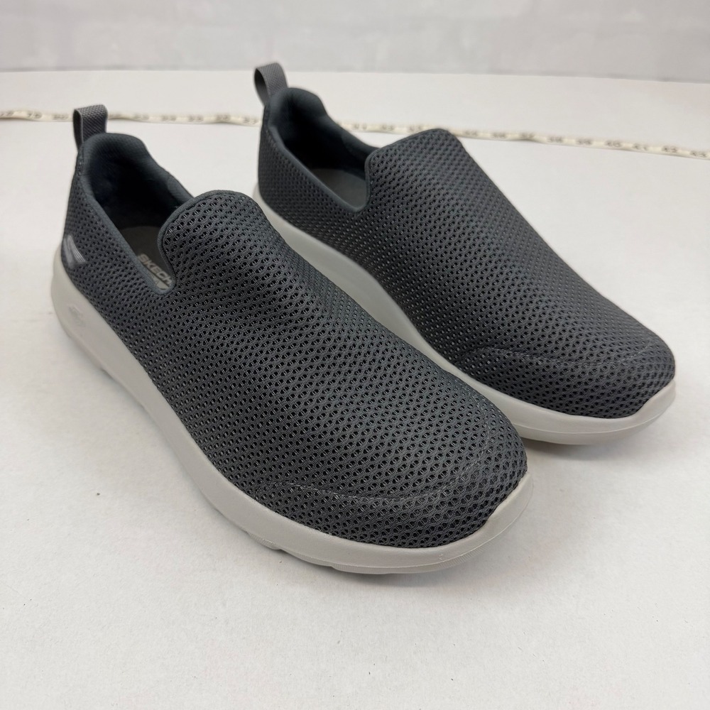 Skechers GOwalk Max Wide Fit Gray Mesh Slip On Comfort Shoes Women's Size 9